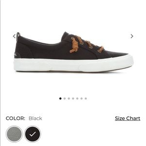 sperry’s women size 8.5Brand new black  SPERRY PIER WAVE LACE TO TOE CANVAS